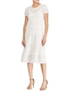 Lauren Ralph Lauren Petite Pointelle-knit Cotton Dress