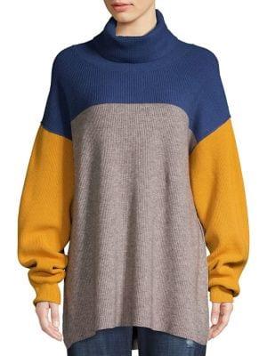 Free People Softly Structured Colorblock Sweater
