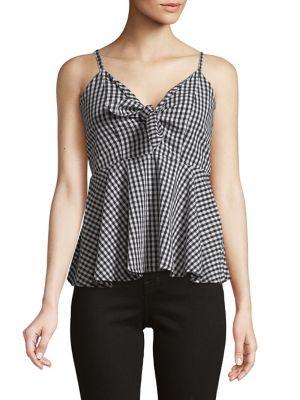 Vero Moda Luna Singlet Gingham Cotton Top