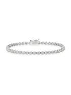 Morris & David 14k White Gold & Diamond Tennis Bracelet