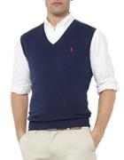 Polo Ralph Lauren Pima Cotton V-neck Sweater Vest
