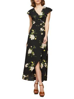 Miss Selfridge Marjori Tied Ruffle Maxi Dress