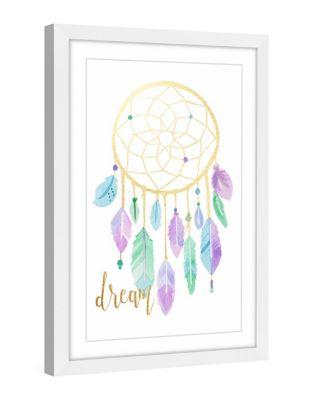 Marmont Hill Dangling Feathers Framed Painting Print