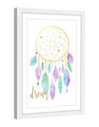 Marmont Hill Dangling Feathers Framed Painting Print