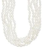 Lord & Taylor 5-17.75mm Five-strand White Freshwater Pearl Necklace
