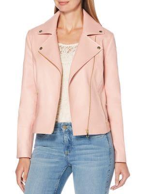 Rafaella Petite Zip Front Moto Jacket