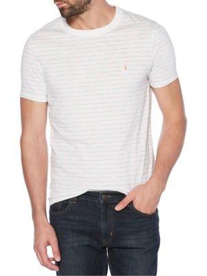 Original Penguin Space Dye Striped Cotton Tee