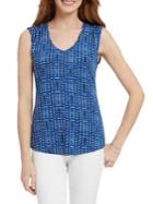 Nic+zoe Check It Out Sleeveless Blouse