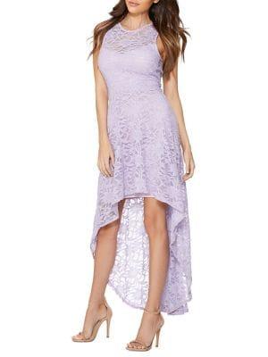Quiz Glitter Lace High-low Dress