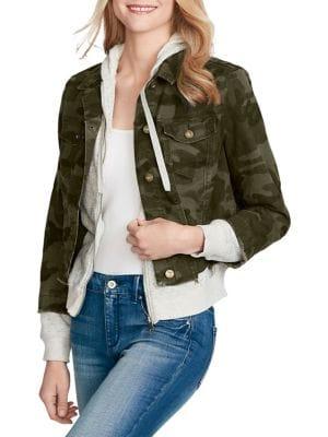 Jessica Simpson Camouflage Twofer Jacket