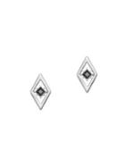 Karl Lagerfeld Paris Essentials Concentric Swarovski Crystal Stud Earrings