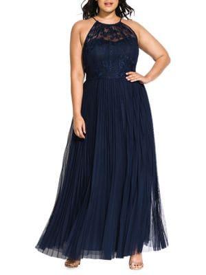City Chic Plus Angelic Maxi Dress