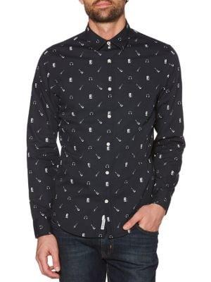 Original Penguin Slim-fit Rock Band Print Shirt