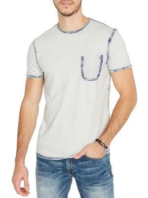 Buffalo David Bitton Contrast Seam Crewneck Tee