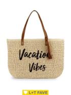 Straw Studios Vacation Vibes Woven Tote