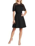 Kensie Dresses Illusion Neckline Fit-&-flare Dress