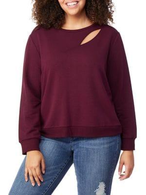 Rebel Wilson X Angels Plus Cutout Raglan Sweatshirt