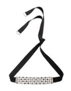Jenny Packham Multi Row Ribbon Tie Choker Necklace