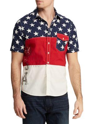 Polo Ralph Lauren Classic-fit Americana Cotton Short-sleeve Shirt