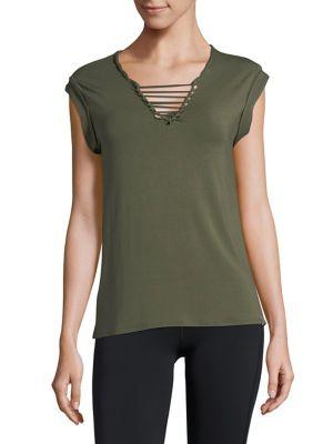 Marc New York Performance Cutout Knot Top