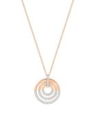 Swarovski Crystal Pave Round Pendant Necklace