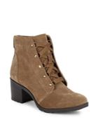 Anne Klein Kimbree Lace-up Suede Boots
