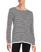 Calvin Klein Striped Crewneck Long Sleeve Sweater