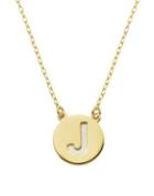 Lord & Taylor Sterling Silver J Pendant Necklace