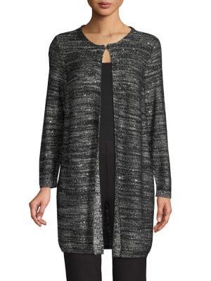 Kasper Sequined Marled Topper