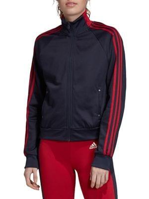 Adidas Three-stripe Zipper-front Track Jacket