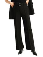 Mango Belted Straight-fit Trousers