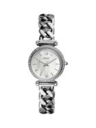 Fossil Carlie Mini Stainless Steel & Crystal Bracelet 3-hand Watch