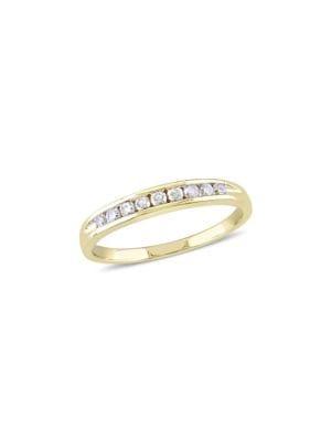 Sonatina Diamond Bridal 14k Yellow Gold And Channel Set 0.25 Tcw Diamond Anniversary Band Ring