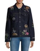 Blanknyc Embroidered Cotton Jacket