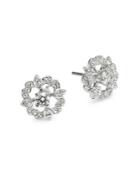 Floral Swarovski Crystal Earrings