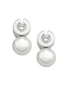 Majorica Exquisite Faux-pearl And Crystal Stacked Earrings