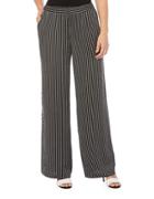 Rafaella Petite Striped Wide-leg Pants