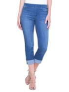 Liverpool Jeans Chloe Cuffed Pull-on Denim Capri