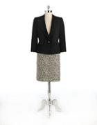 Tahari Arthur S. Levine Houndstooth Skirt Suit