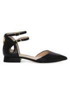 Louise Et Cie Carlen Leather Ankle-strap D'orsay Flats