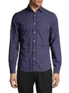 Black Brown Printed Long-sleeve Shirt
