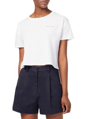 French Connection French Fries Crop Tee