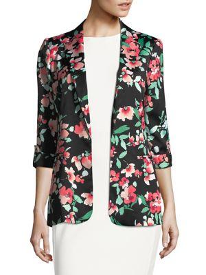 Calvin Klein Floral Roll-sleeve Jacket