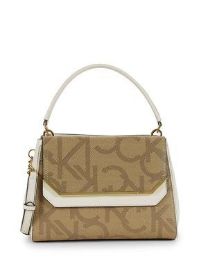 Calvin Klein Textured Logo Satchel