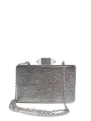 Violet Ray Lucia Textured Faux Leather Convertible Clutch