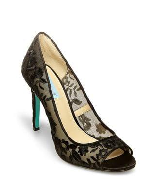 Blue By Betsey Johnson Adley Peep Toe Pumps