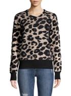 Republic Leopard-print Faux Fur Top