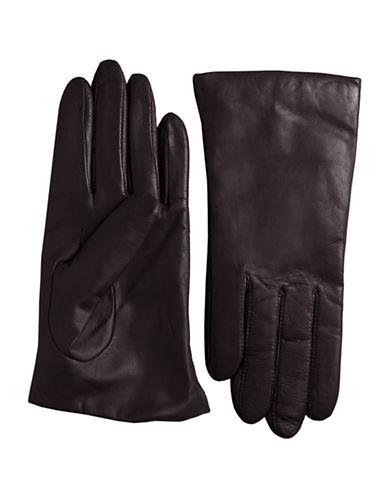 Lord & Taylor Cashmere-lined Leather Gloves