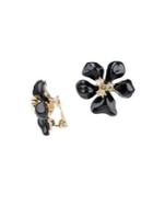 Kenneth Jay Lane Crystal Flower Stud Earrings
