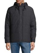 Selected Homme Front Snap Quilted Jacket